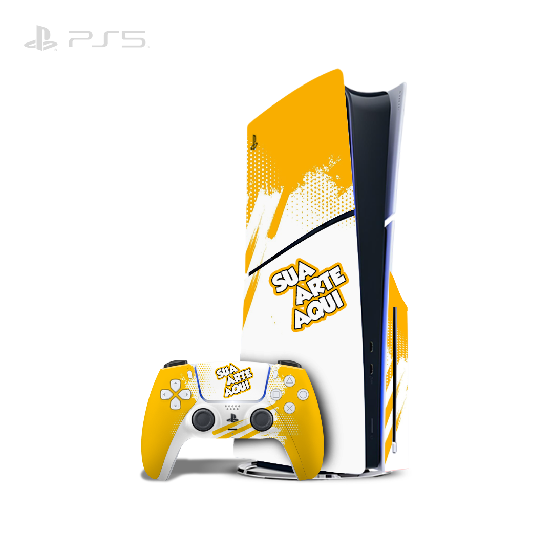 Crie Sua Película Adesiva Para PS5 Disco e Controle Crie Sua Película Adesiva Para PS5 Disco e Controle
